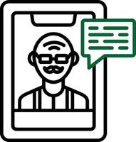 Video Call Creative Icon Design vector