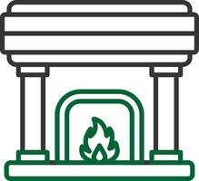 Fireplace Creative Icon Design vector