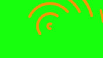 Circle Smooth Transition rotated On Green Screen For video intro channel