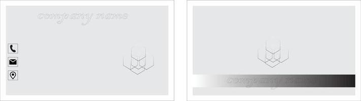 A pro simple business card design template. vector