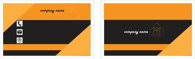 A business card design template. vector