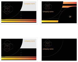 A Professional Corporate Business Card Template Pro Vector