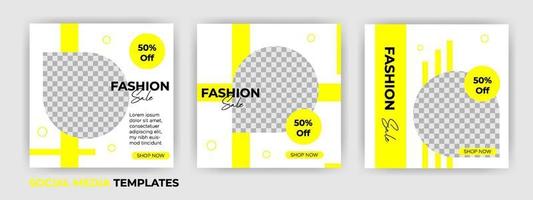 fashion sale social media template suitable for your business vector