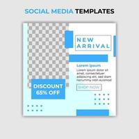 new arrival social media post template vector