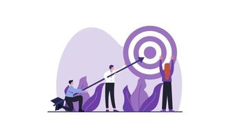 Business team goals concept illustration vector
