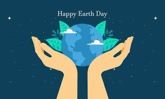 día internacional de la madre tierra. problemas ambientales y protección del medio ambiente vector