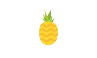 logotipo de piña. ilustración de piña, frutas de verano, para una vida sana y natural. vector