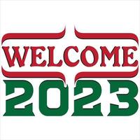 Welcome 2023. Vector file