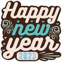 happy new year 2023 vector