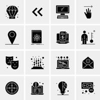 16 Business Universal Icons Vector Creative Icon Illustration to use in web and Mobile Related project