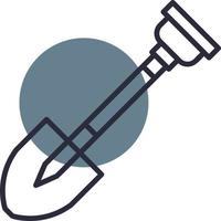 Shovel Creative Icon Design vector