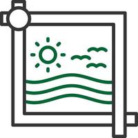 Crop Creative Icon Design vector