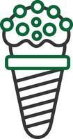 Ice Cream Cone Creative Icon Design vector