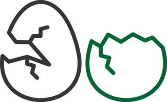 diseño de icono creativo de huevos rotos vector