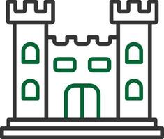 diseño de icono creativo de castillo vector