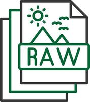 Raw Creative Icon Design vector