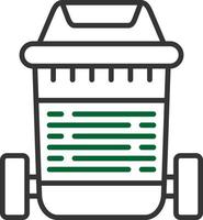 Trash Bin Creative Icon Design vector