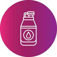 Water Bottle Creative Icon Design vector