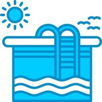 Swimming Pool Creative Icon Design vector