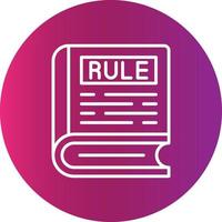 Rule Creative Icon Design vector