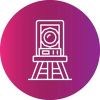 Theodolite Creative Icon Design vector