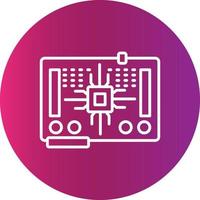 Circuit Board Creative Icon Design vector