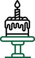 Birthday Cake Creative Icon Design vector