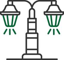 Street Lamp Creative Icon Design vector