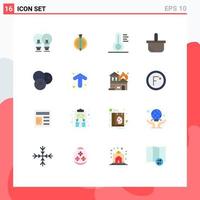 16 Creative Icons Modern Signs and Symbols of food picnic graduate holiday basket Editable Pack of Creative Vector Design Elements