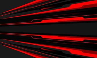 Abstract red grey cyber speed line direction geometric design modern futuristic technology background vector