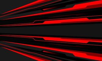 Abstract red grey cyber speed line direction geometric design modern futuristic technology background vector