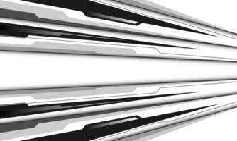 Abstract white grey cyber speed line direction dynamic geometric design modern futuristic technology background vector