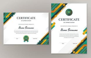 Set of Gradient Modern Certificate Concept