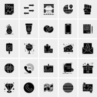 25 iconos de negocios universales vector ilustración de icono creativo para usar en proyectos relacionados con la web y dispositivos móviles