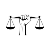 scales of justice and scales vector