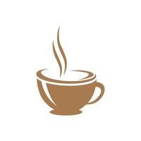 coffee cup abstract vector logo