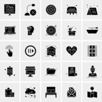 25 iconos de negocios universales vector ilustración de icono creativo para usar en proyectos relacionados con la web y dispositivos móviles