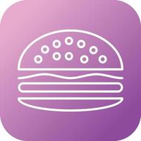 Unique Burger Vector Line Icon