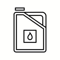 Unique Petrol Vector Line Icon