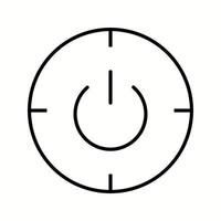 Unique Scheduled Power On And Off Vector Line Icon
