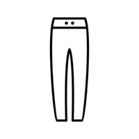 icono de línea de vector de pantalón cálido único