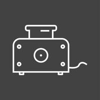 Unique Toaster Line Vector Icon