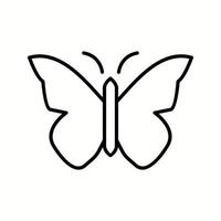 Unique Butterfly Vector Line Icon