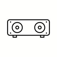 Unique Speakers Vector Line Icon