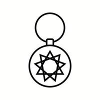 Unique Key Chain Vector Line Icon