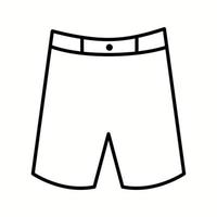 Unique Shorts Vector Line Icon