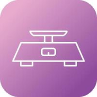 Unique Measuring Scale Vector Line Icon