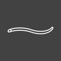 Unique Worm Vector Line Icon