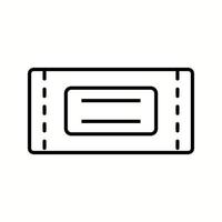 Unique Tickets Vector Line Icon