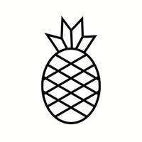 Unique Pineapple Vector Line Icon